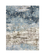 Mirage Washable Area Rug -  Blue