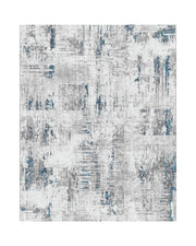 Doodle Washable Area Rug -  Blue