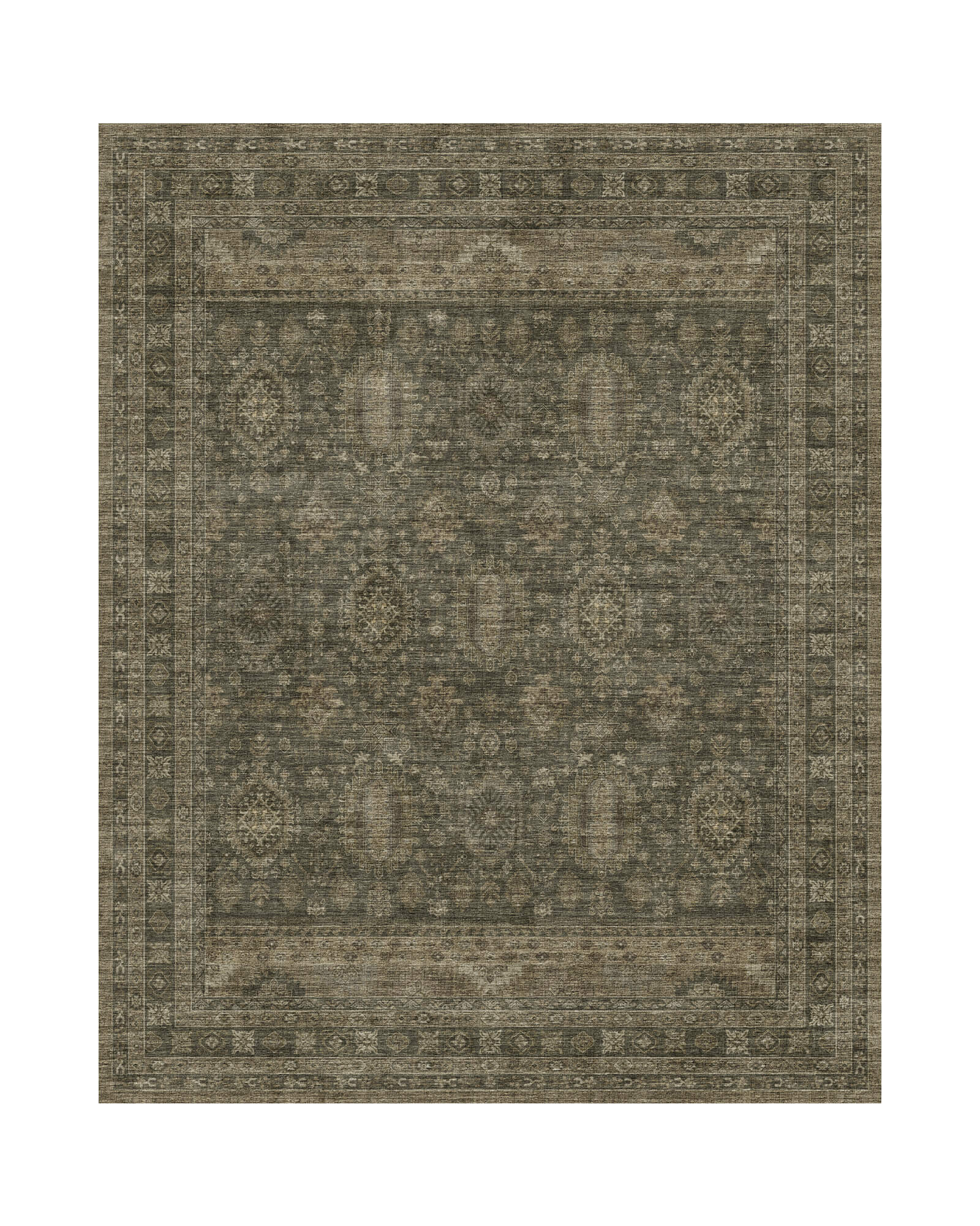 Valea Washable Area Rug -  Green