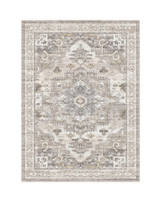 Florelle Washable Area Rug -  Brown