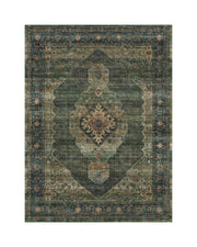 Lunelle Washable Area Rug -  Dark Green
