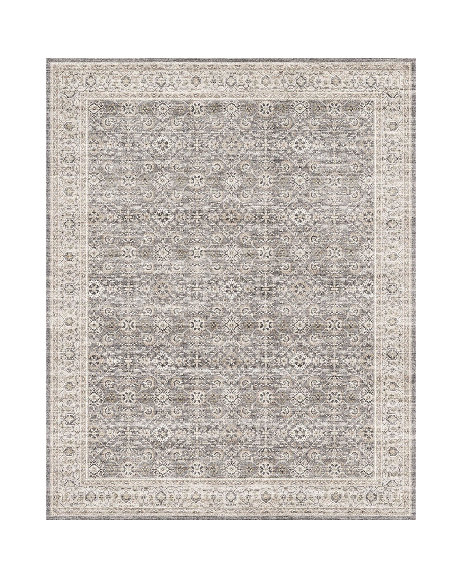 Alfombra grande Selene - Beige/Blanco 
