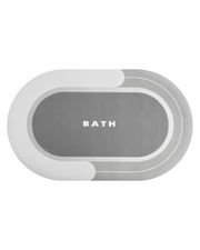 Bath mat designed to keep bathrooms clean and organized, drying quickly and resisting dirt buildup