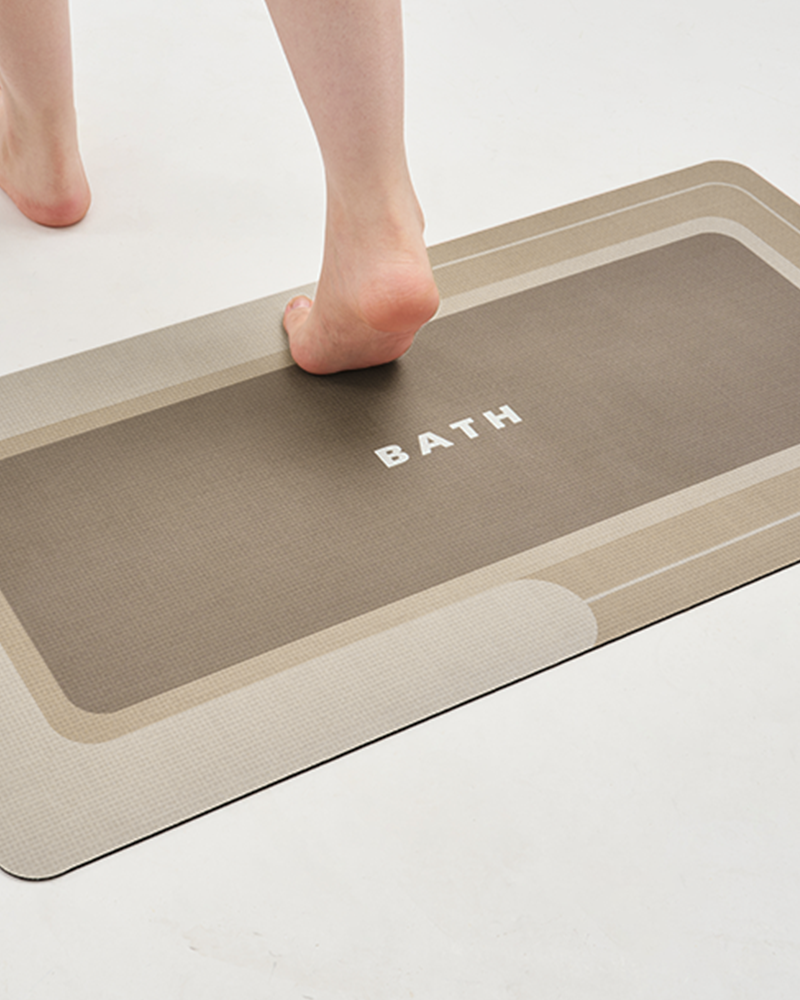 Bath mat designed to act as a shower liner and protect flooring from water and dirt