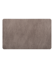 Bathroom mat with fiberless design that resists dirt buildup, dries fast, and stays fresh with minimal daily effort