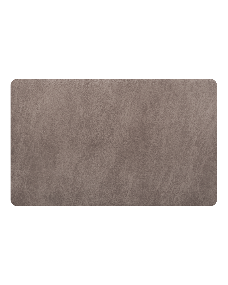 Bathroom mat with fiberless design that resists dirt buildup, dries fast, and stays fresh with minimal daily effort