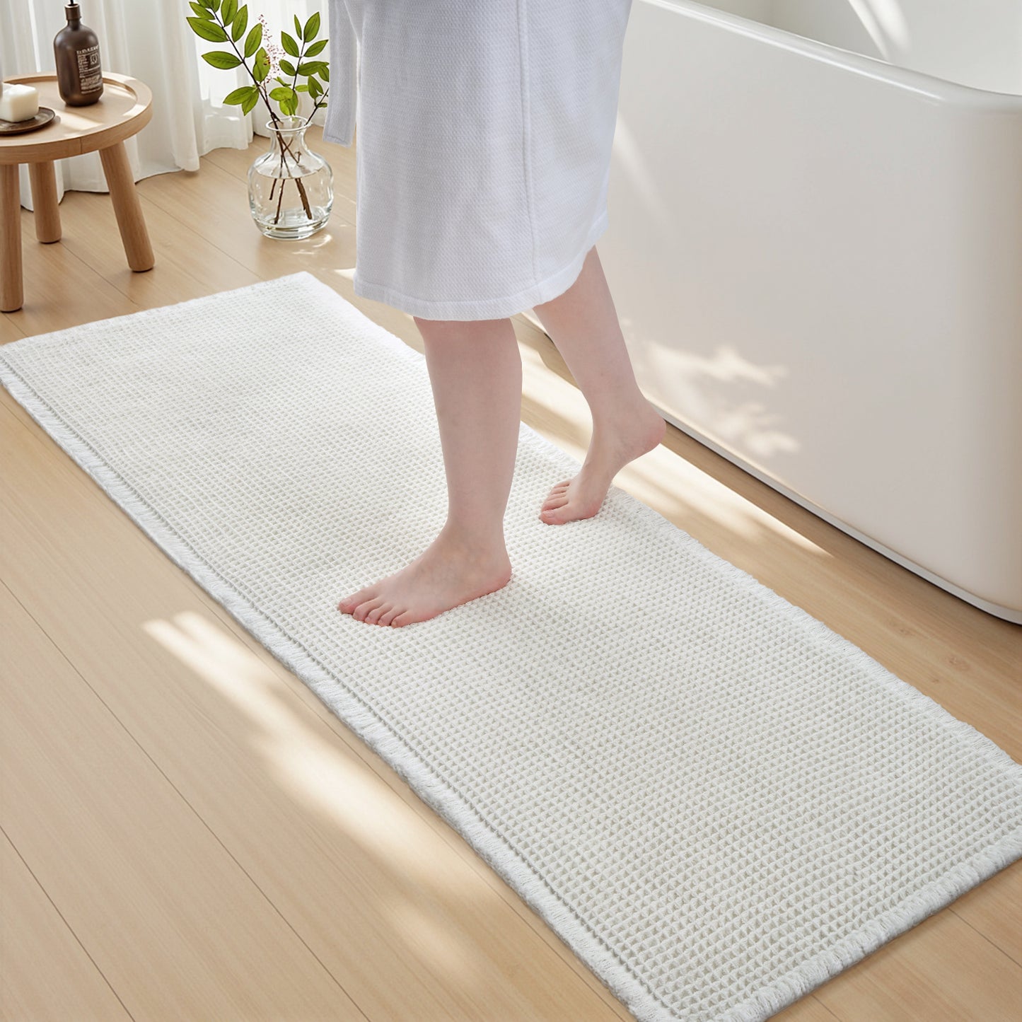 Waffle Style Absorbent Bath Mats