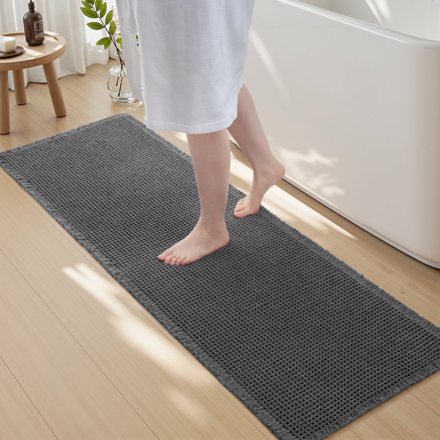 Waffle Style Absorbent Bath Mats