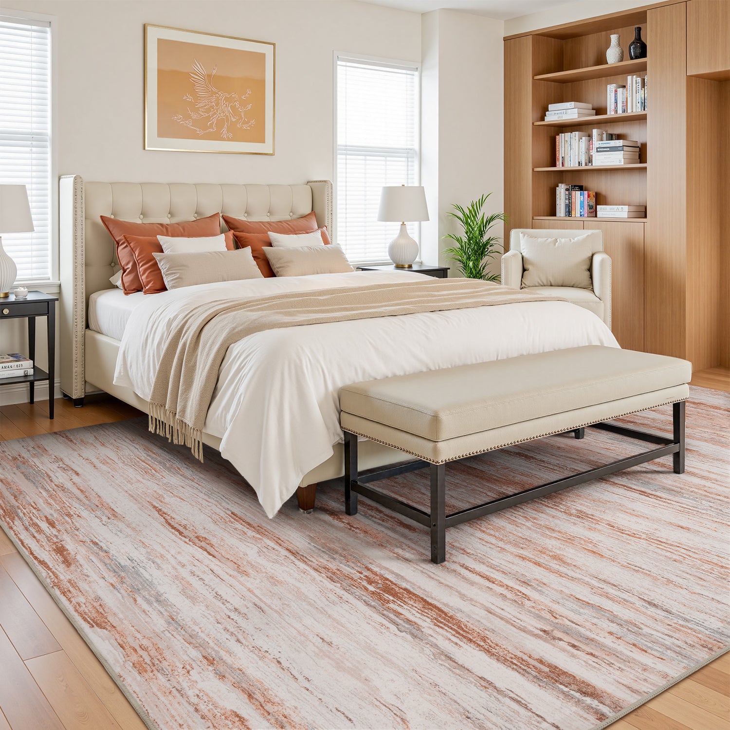 Abstract Rugs Washable Modern Carpet
