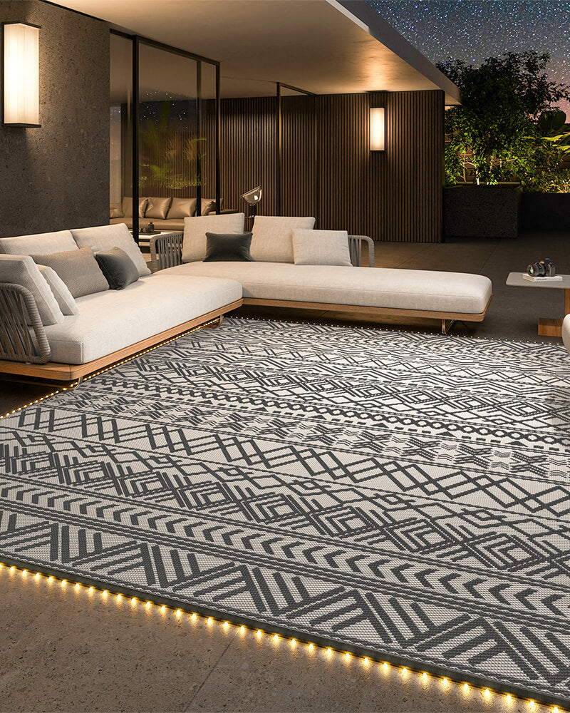 Soft boho area rug made for comfortable daily use