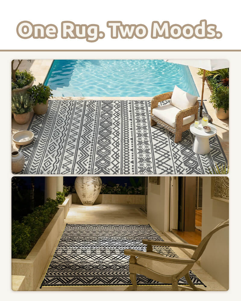 Cozy boho area rug designed for everyday comfort