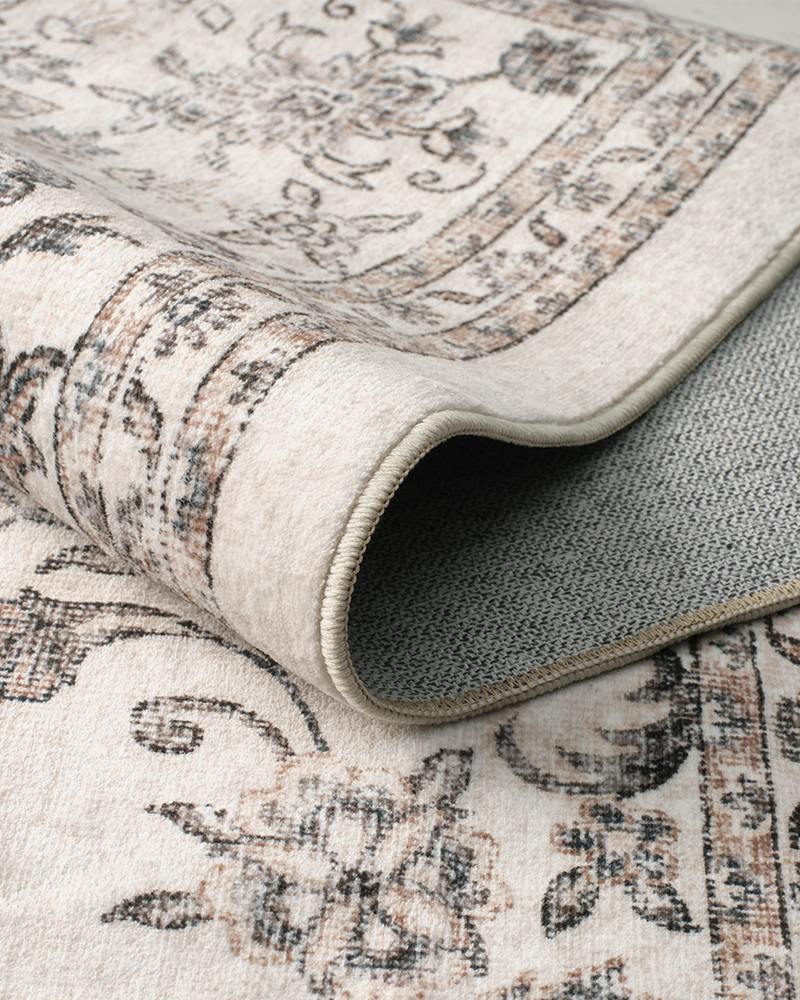 Boho runner rug with soft feel designed for long hallways and corridors