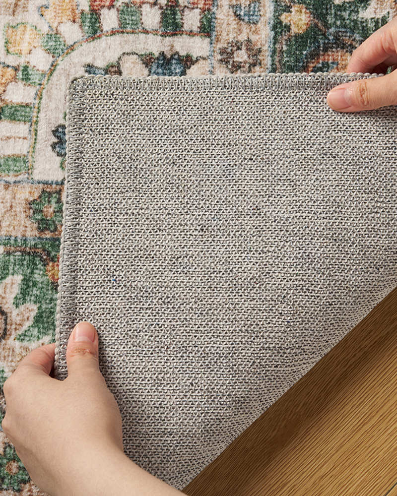 Boho style area rug combining everyday comfort with relaxed style, machine washable, easy to clean.