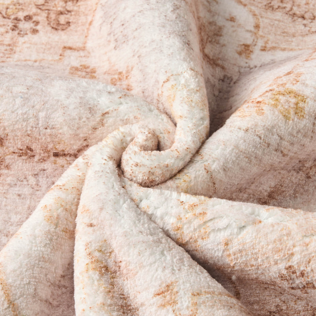 Bohemian vintage area rug creating a warm and inviting home atmosphere