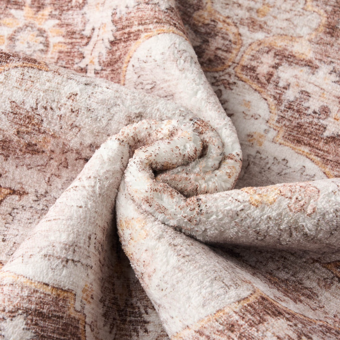 Vintage bohemian washable rug created for everyday living and easy upkeep