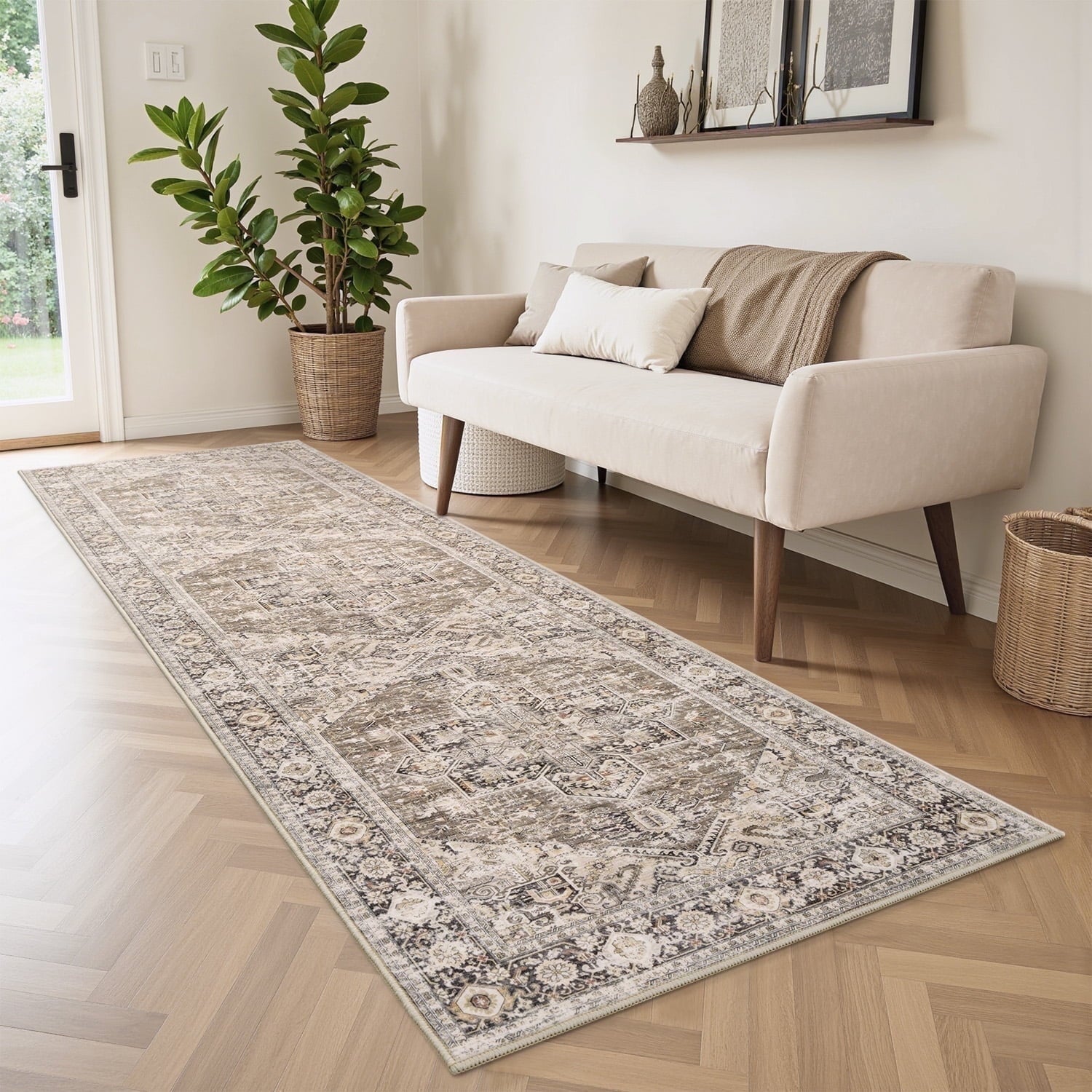 Vintage Medallion Area Rug