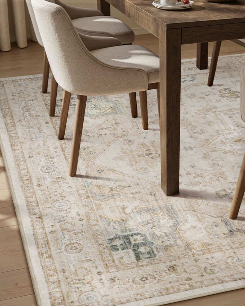 Classic vintage area rug made for long-term household comfort