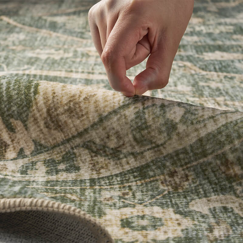 Washable vintage rug designed for real-life family living