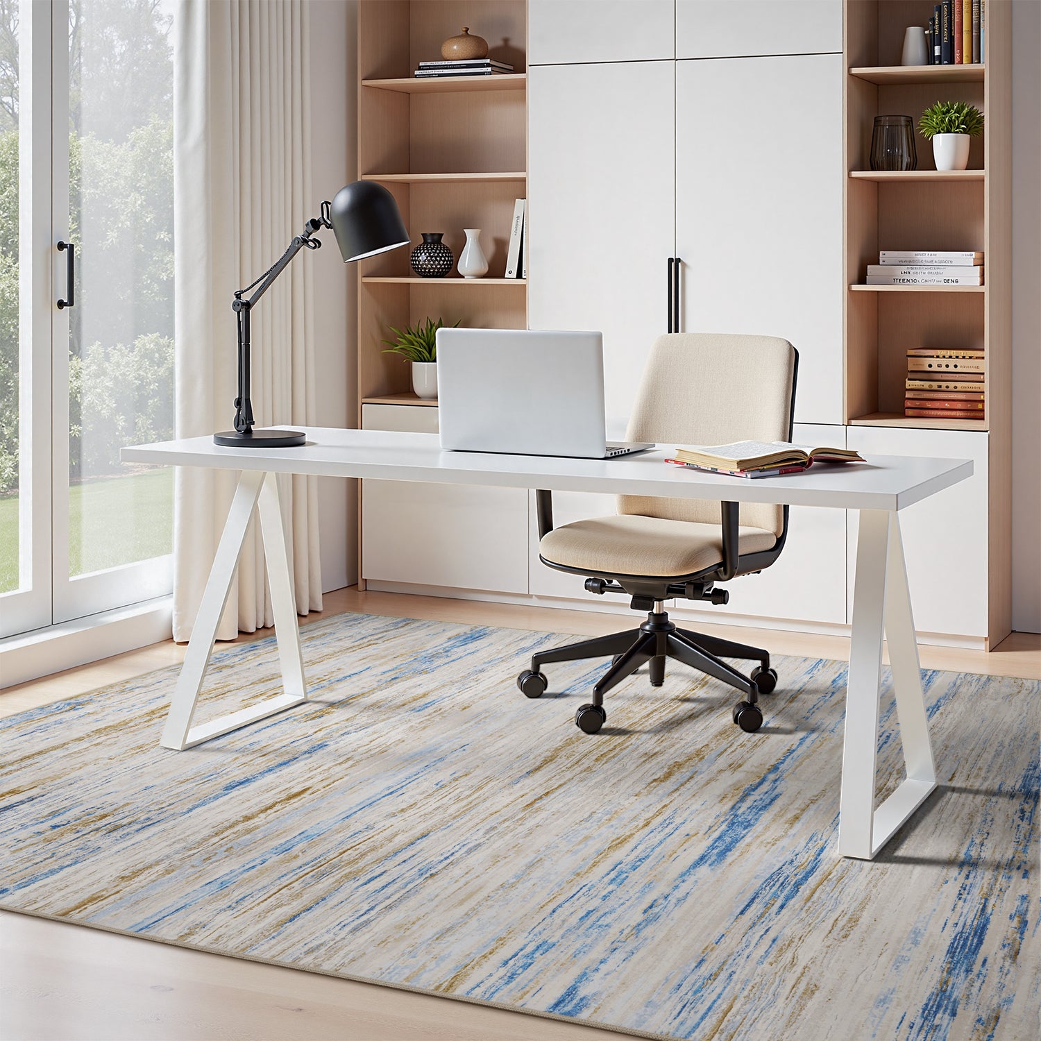 Abstract Rugs Washable Modern Carpet