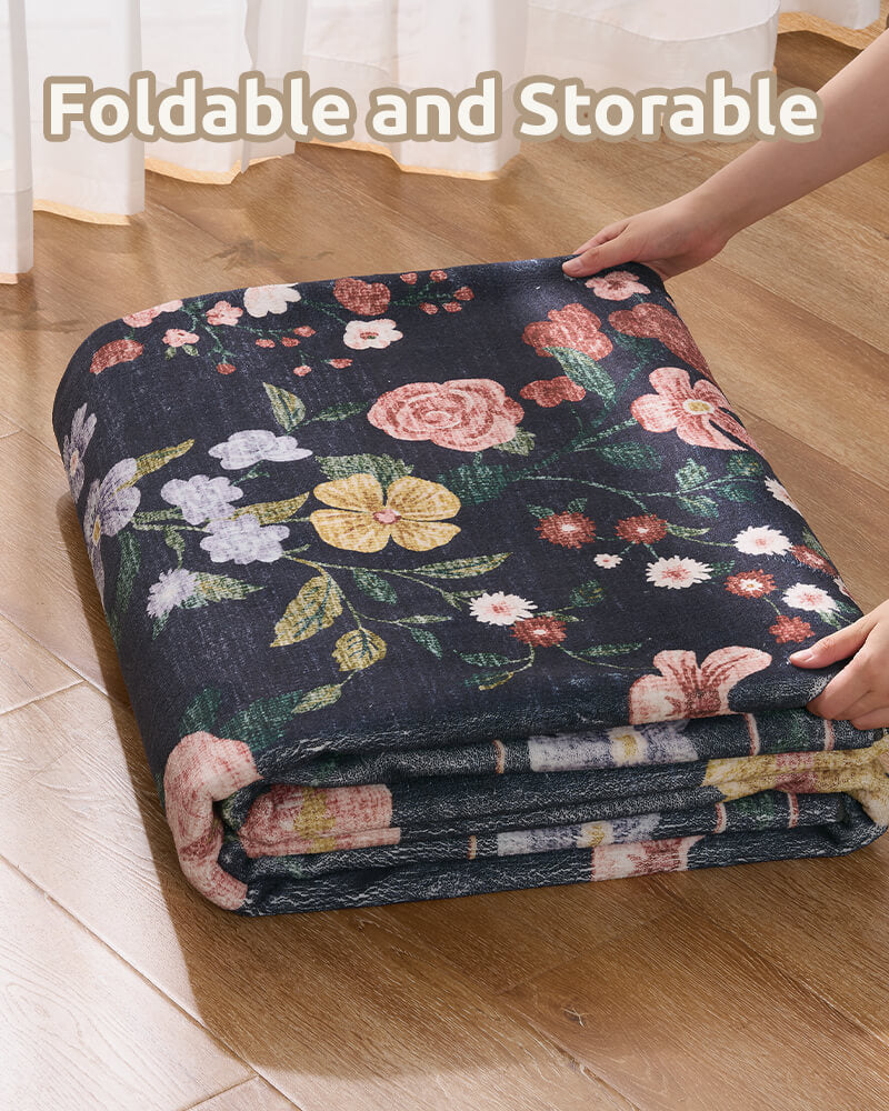 Easy-care vintage area rug made for practical family life