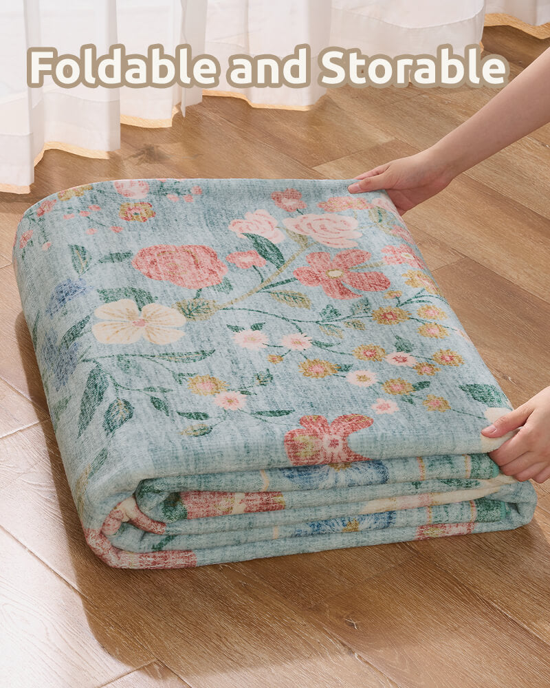 Soft vintage area rug offering warmth and durability combined