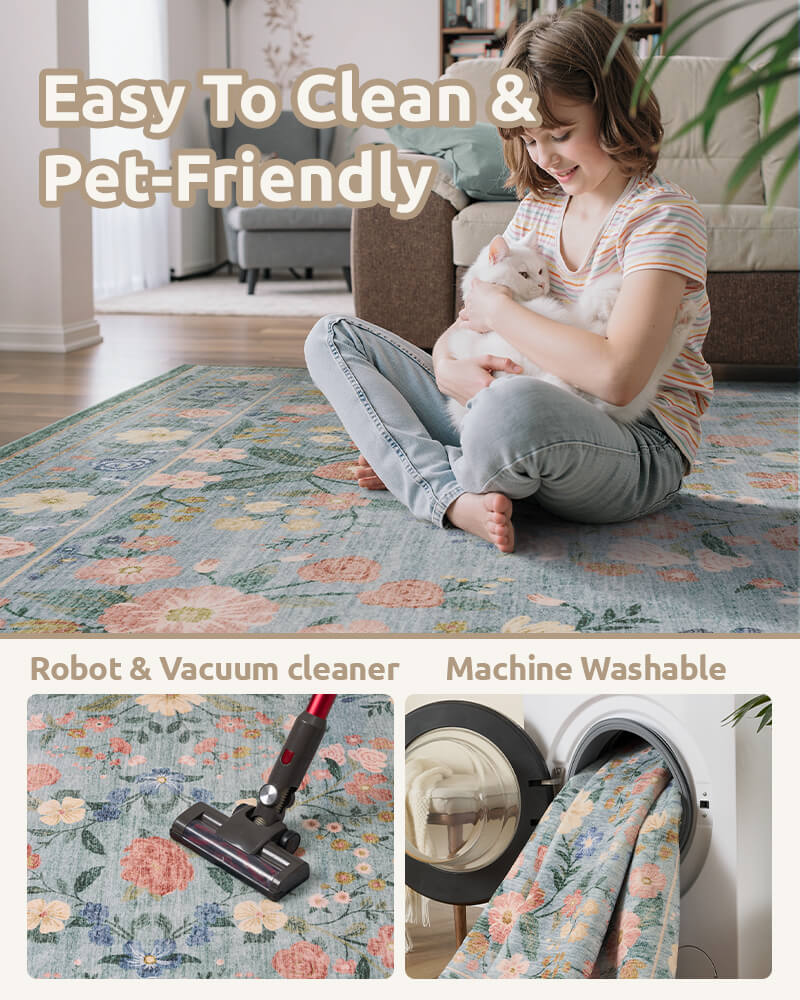 Traditional vintage area rug designed for everyday comfort