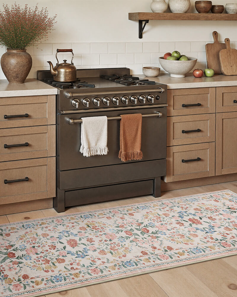 Washable vintage rug created for real-life home use