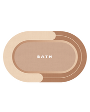 Round quick dry bath mat designed for modern bathrooms, absorbing water instantly while keeping floors dry and easy to maintain