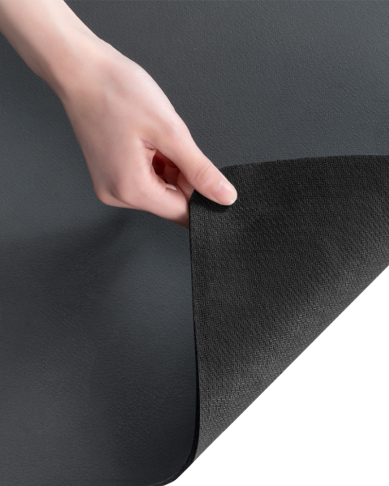 Coffee mat helping keep countertops dry and clean