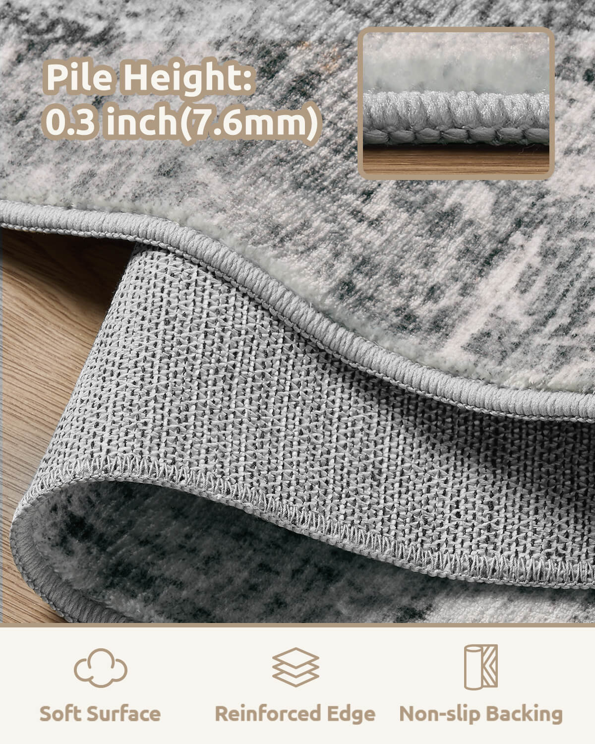 Contemporary abstract line area rug supporting modern living lifestyles