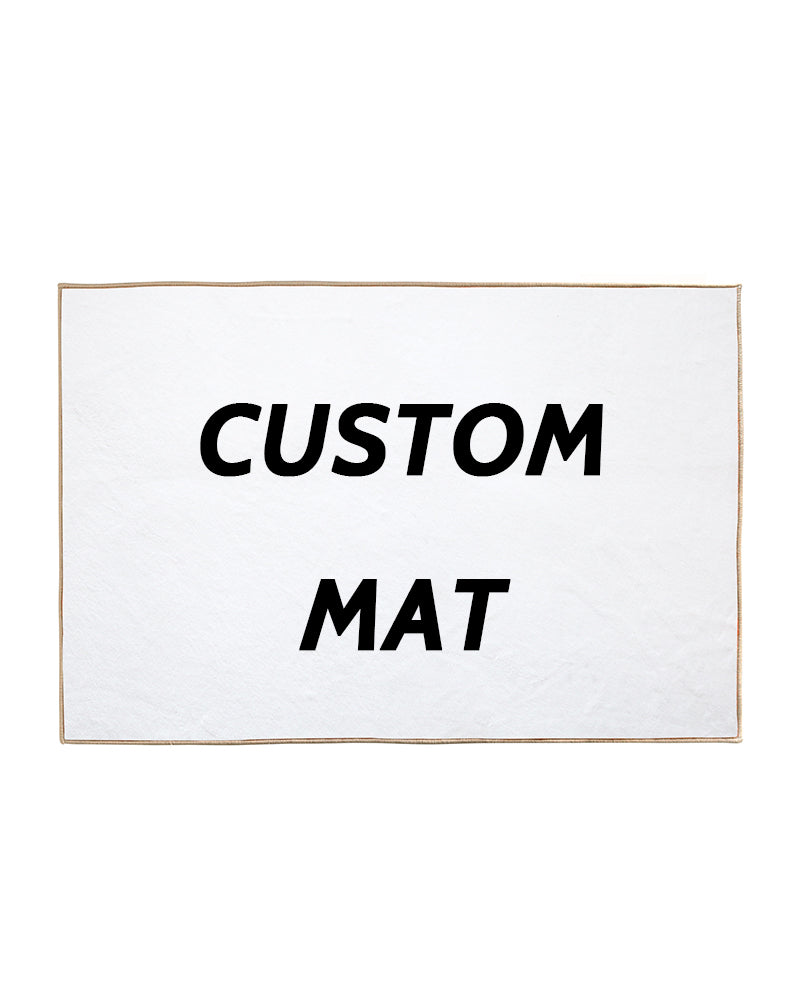 Custom flannel mat, soft and absorbent for bath/kitchen/living and home use