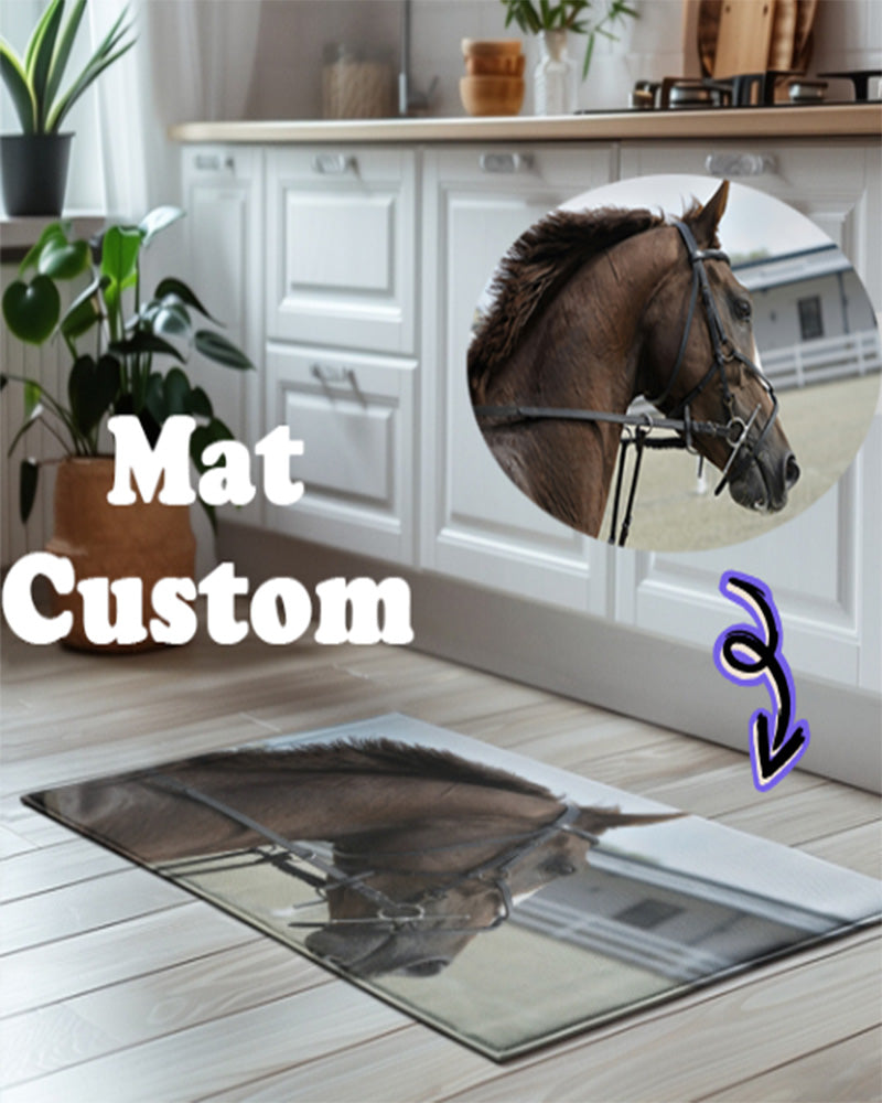 Custom floor mat, comfortable and cushioned for living room or bedroom