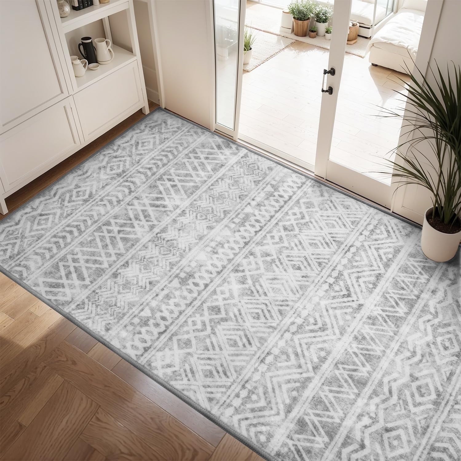 Bohemian and Modern Area Rug