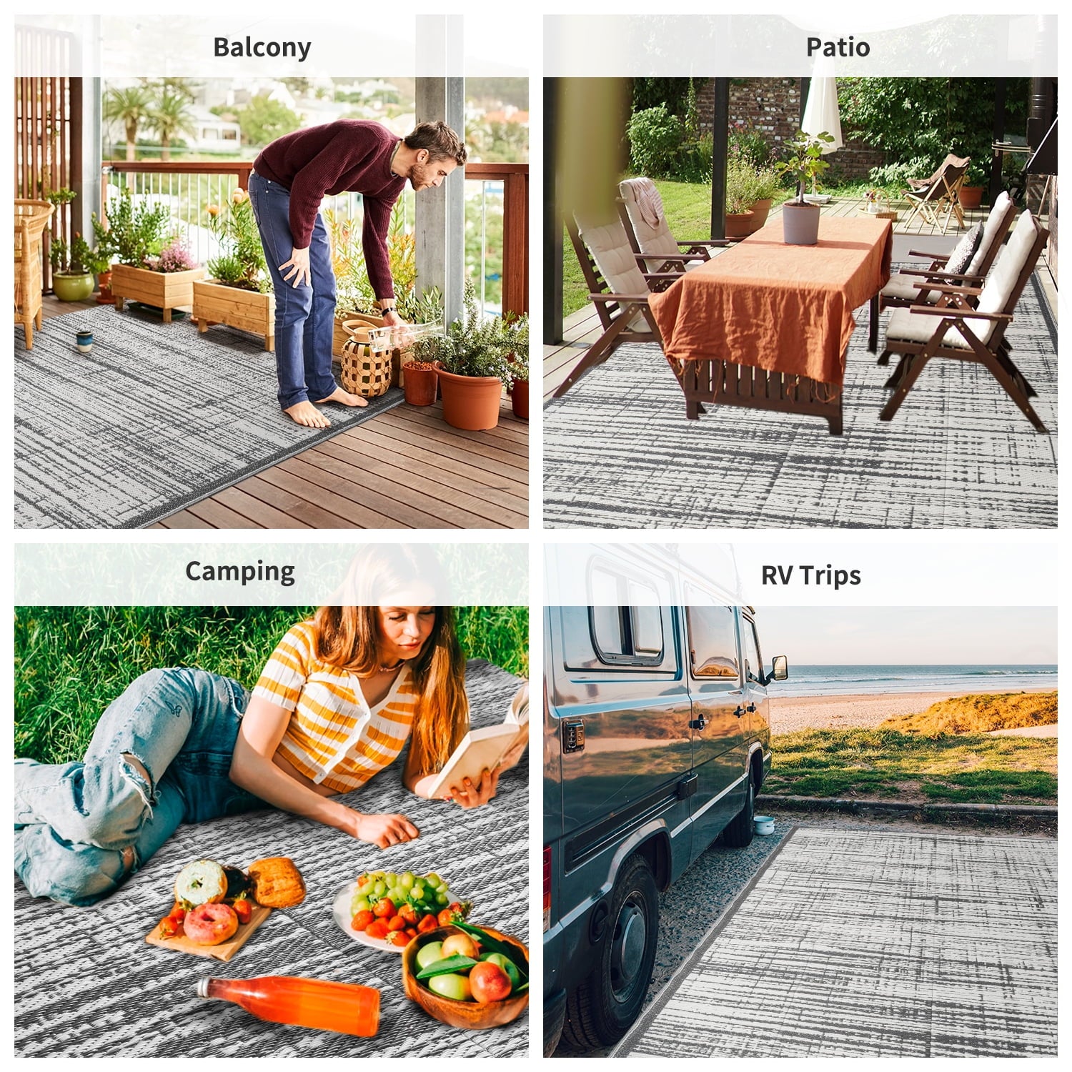VUNATE Outdoor Rug Carpet
