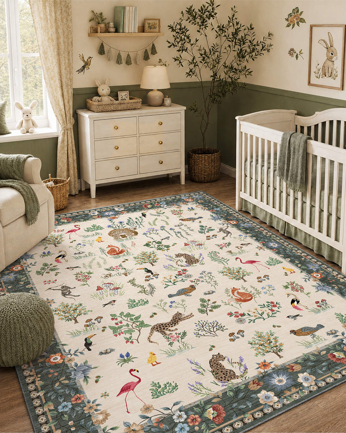 Alfombra grande Selene - Beige/Blanco 