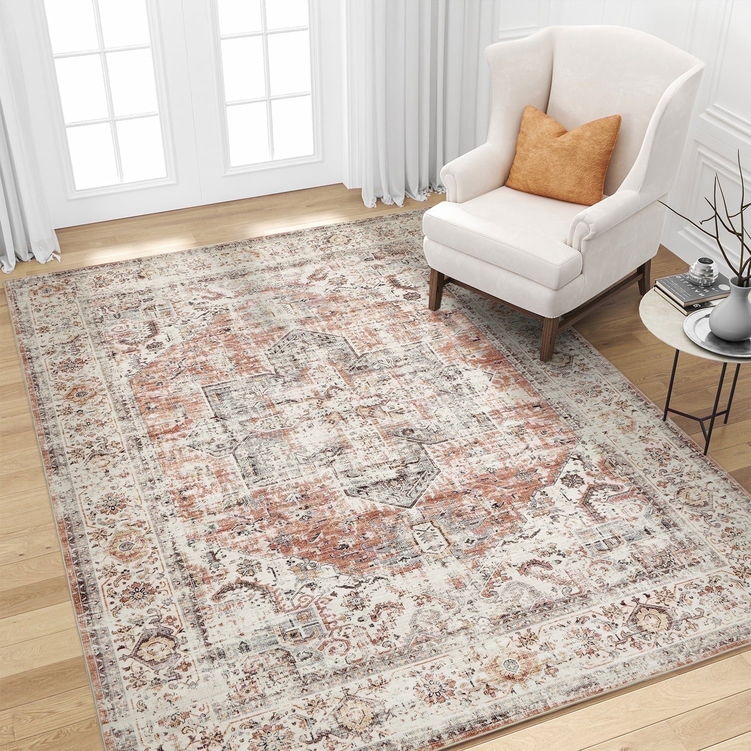 Vintage Medallion Area Rug