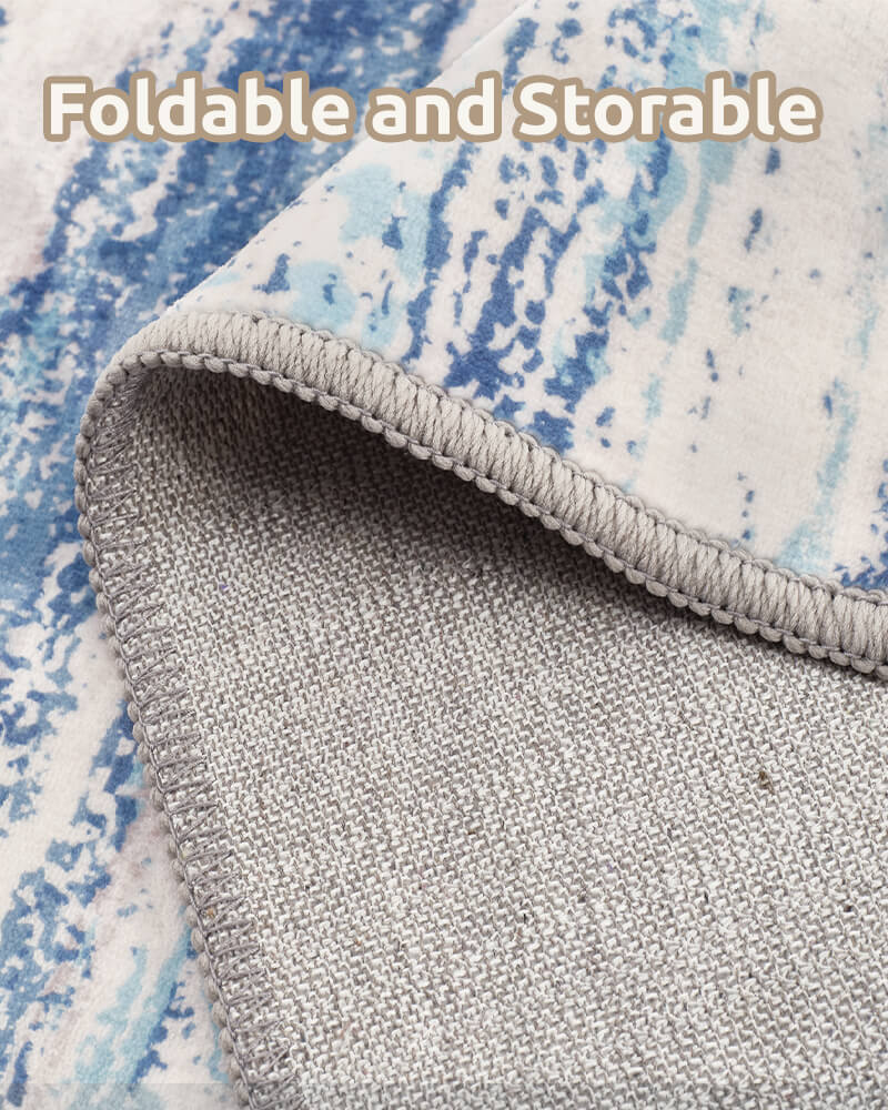 Modern washable rug combining understated design with functional comfort