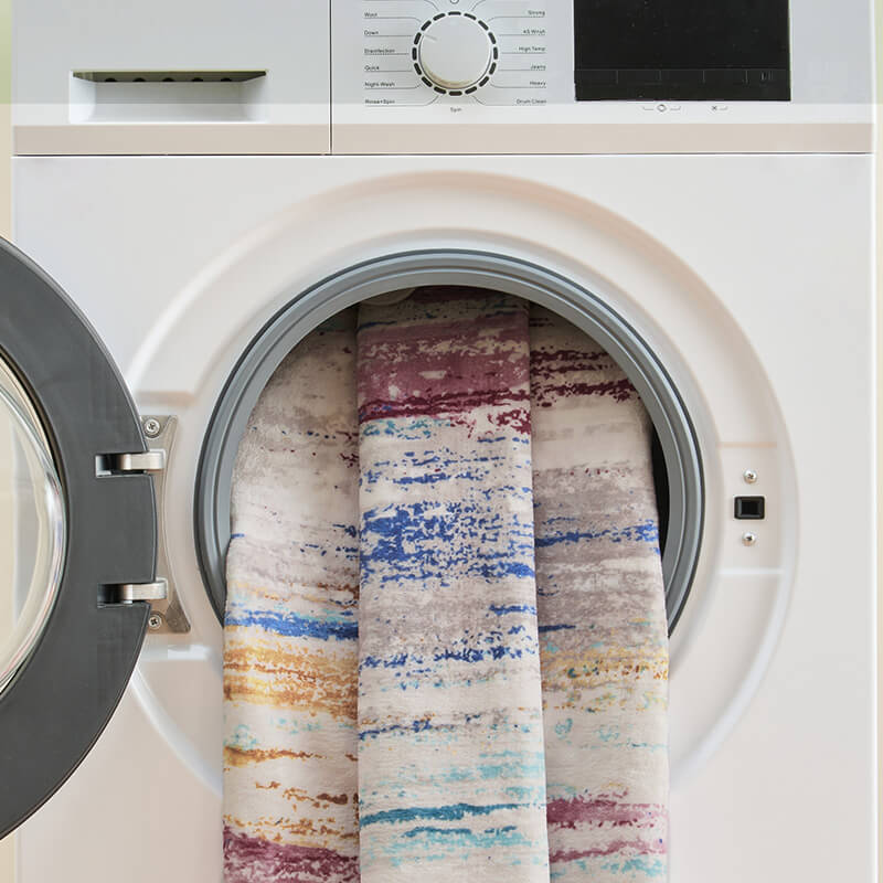 Pet-friendly modern area rug with soft texture and stable non-slip support