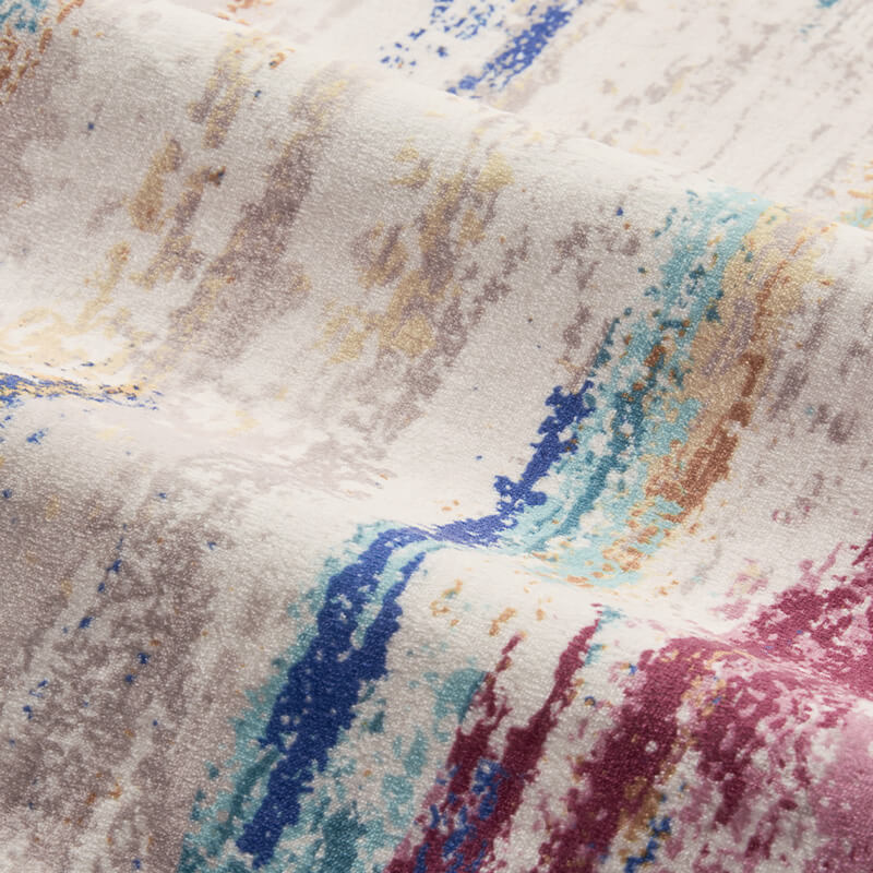 Washable modern area rug ideal for living rooms and shared spaces