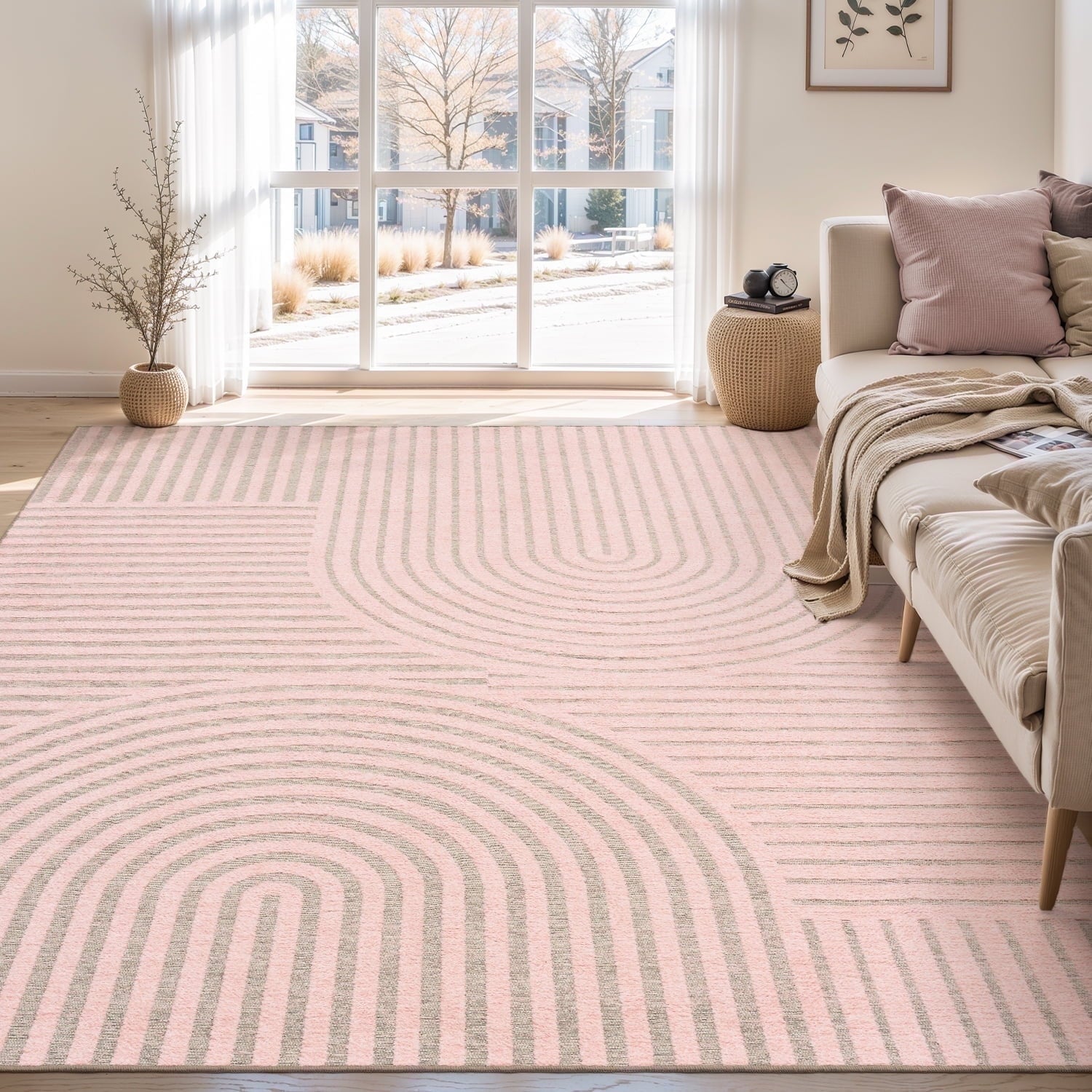 Jacquard Textured Modern Rugs