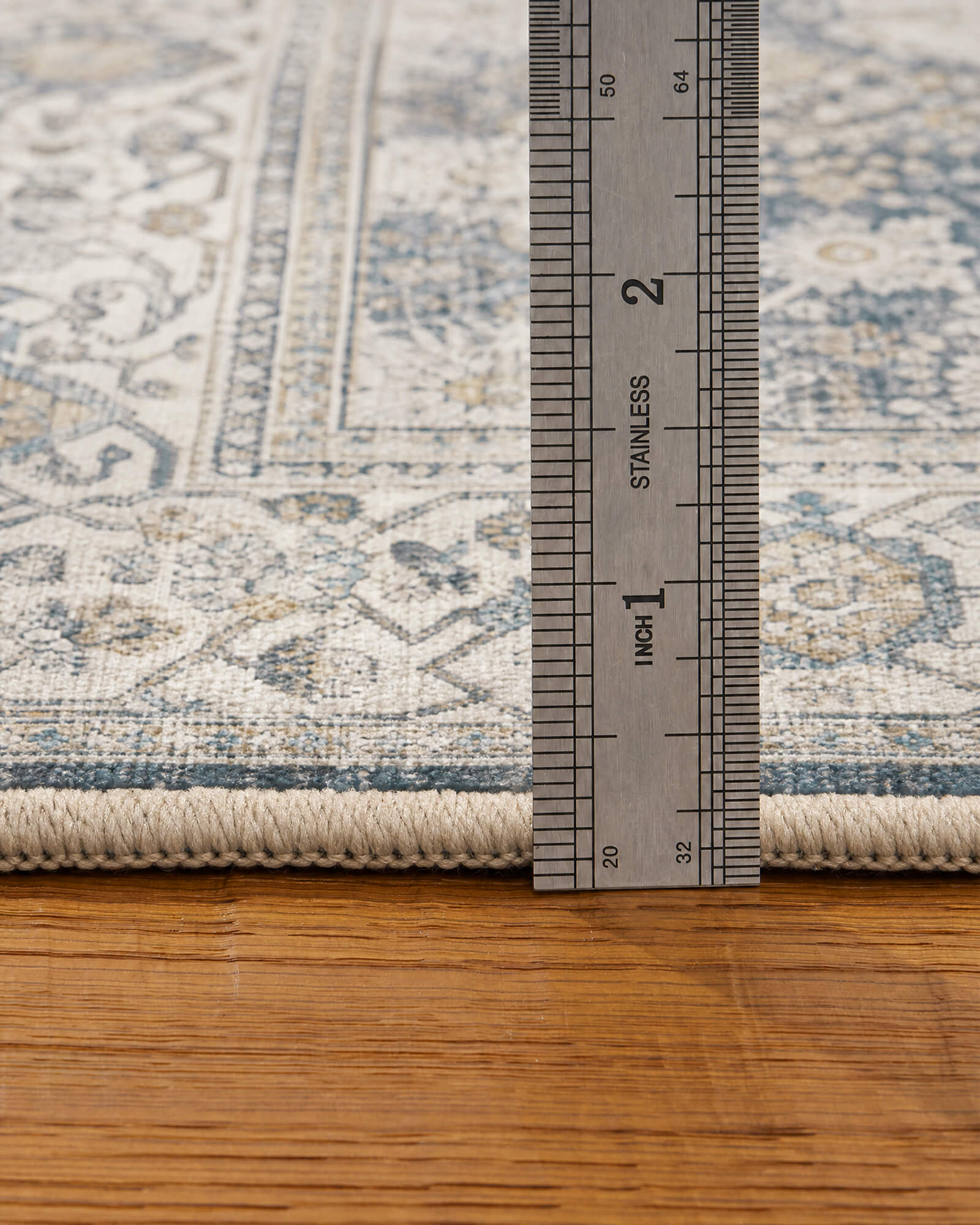 Alfombra grande Selene - Beige/Blanco 