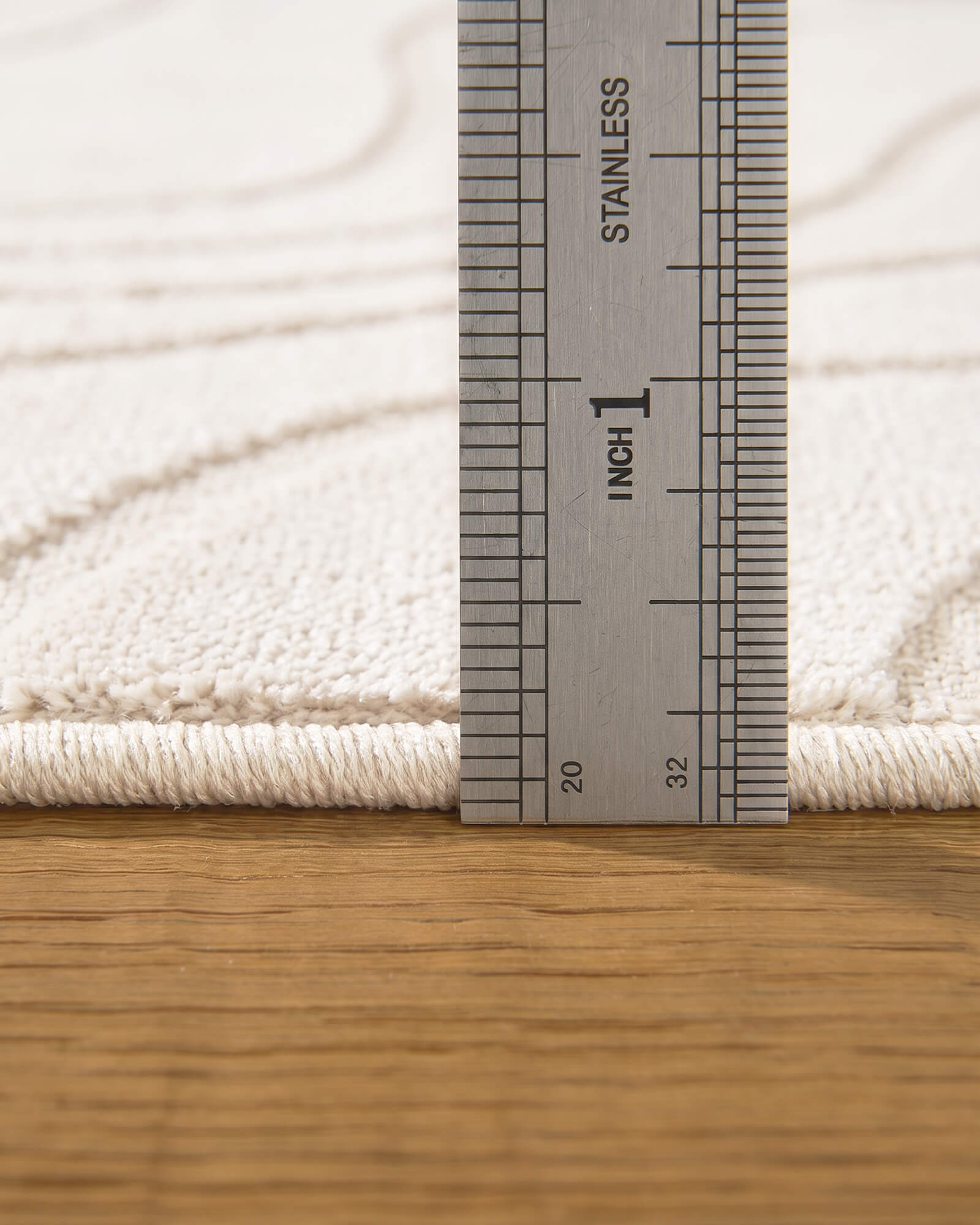 Rill Washable Area Rug - Beige