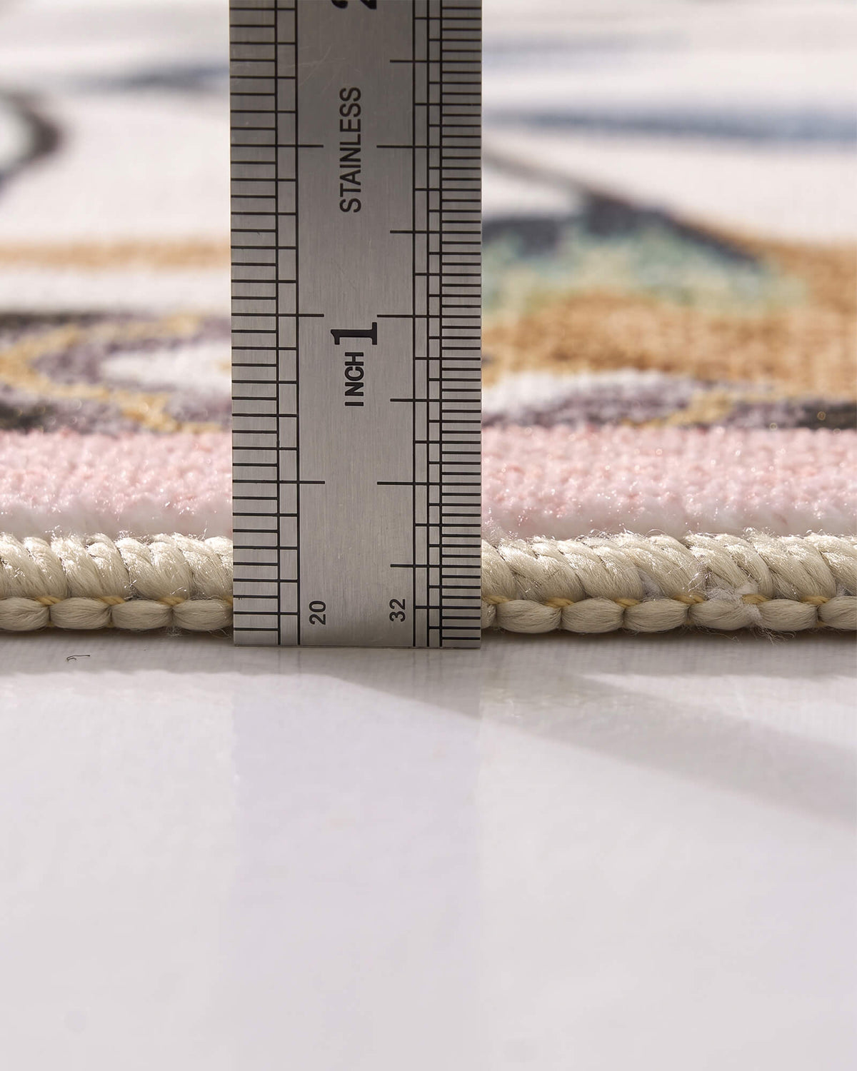 Alfombra grande Selene - Beige/Blanco 