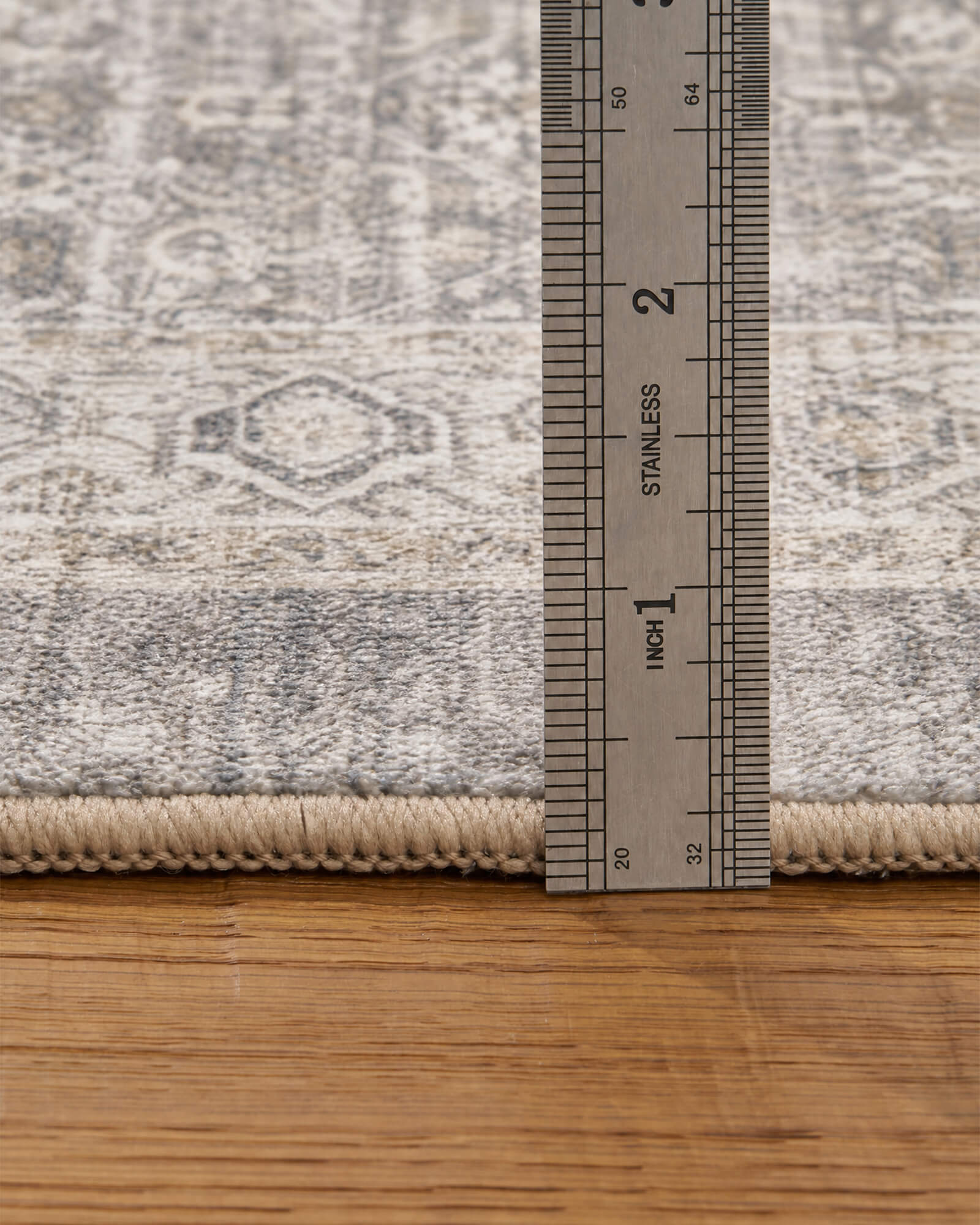 Alfombra grande Selene - Beige/Blanco 