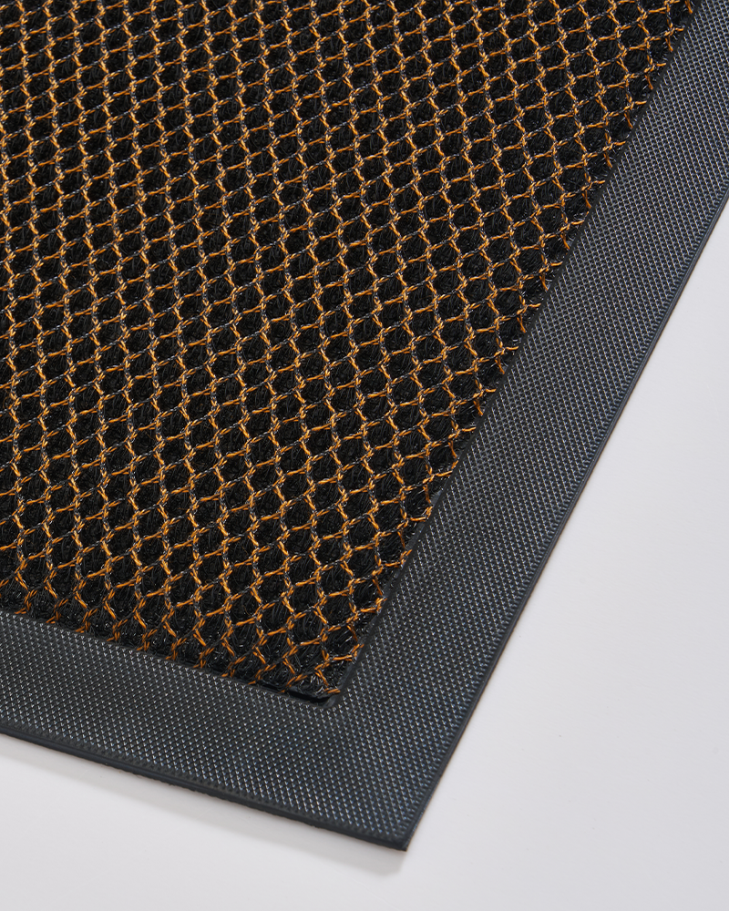 Dirt trapping entryway mat designed to protect clean floors