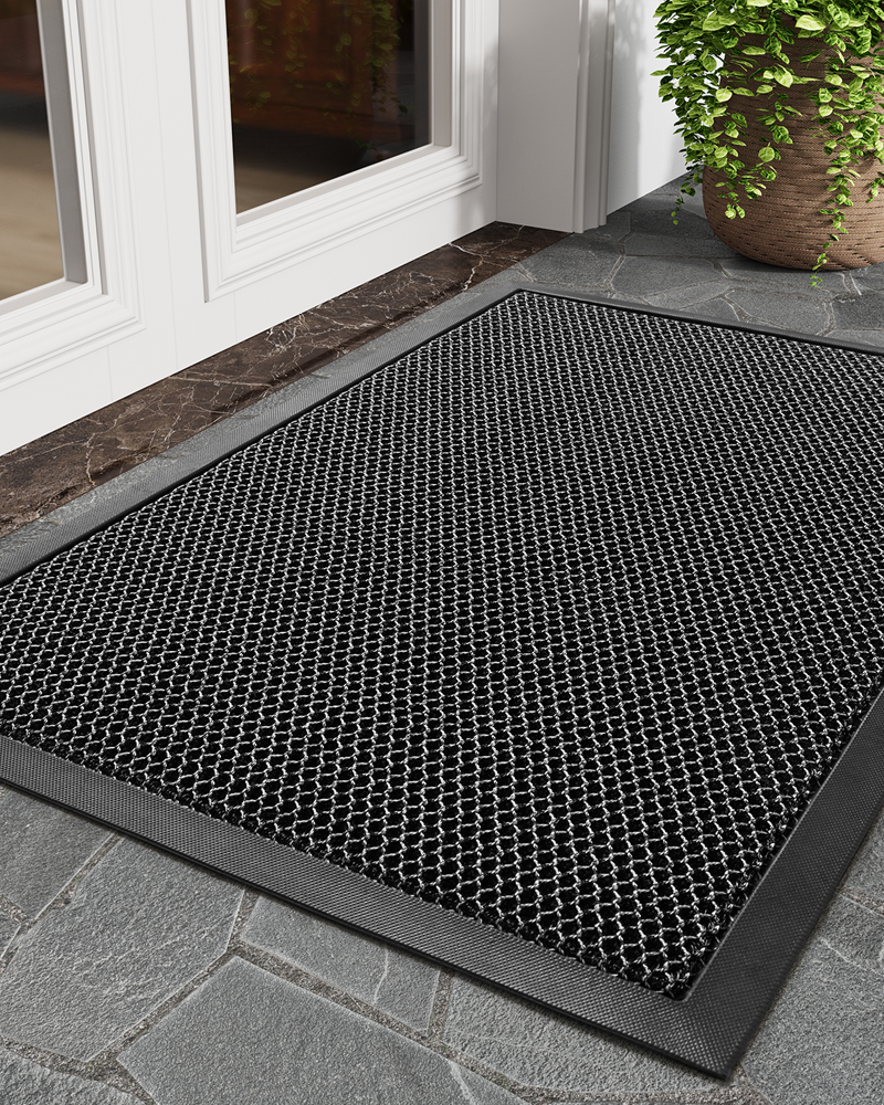 Durable entryway mat built for high traffic areas in busy homes