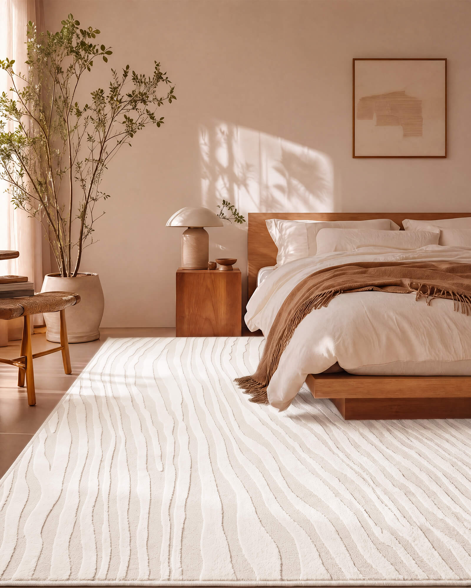 Dune Washable Area Rug - Beige