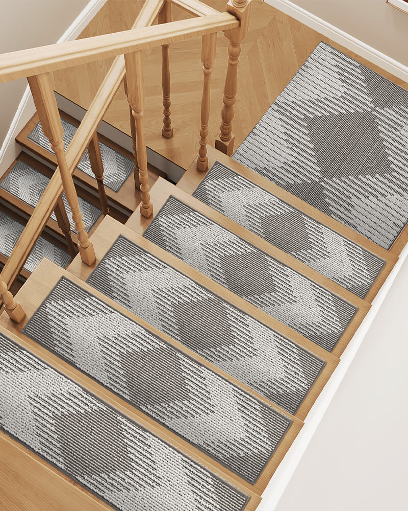 Stair treads built for high traffic indoor staircases