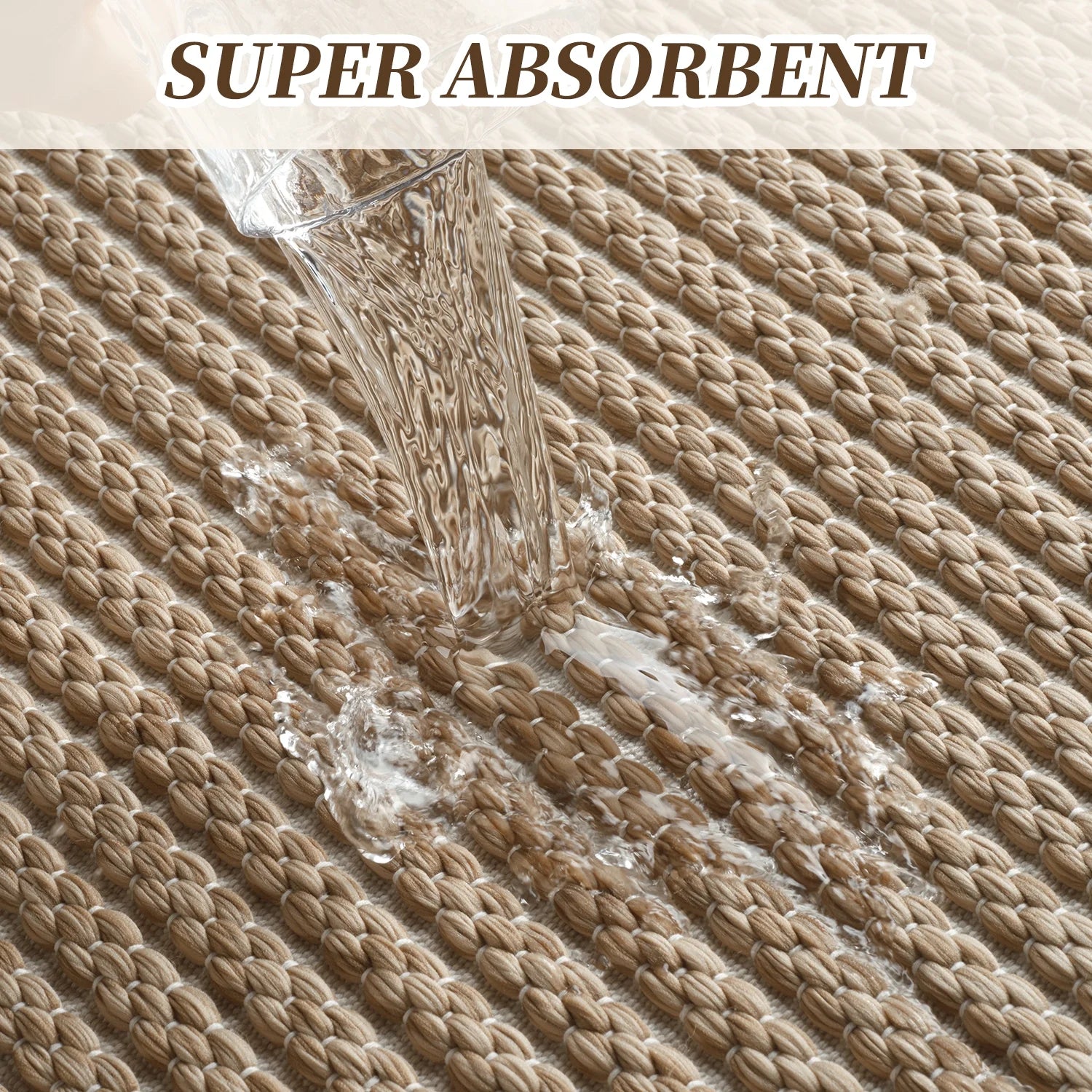Woven Textured Bath Rug