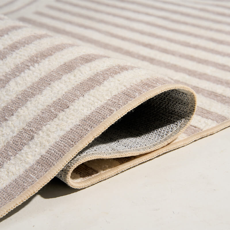 Minimalist modern rug offering subtle comfort and durability